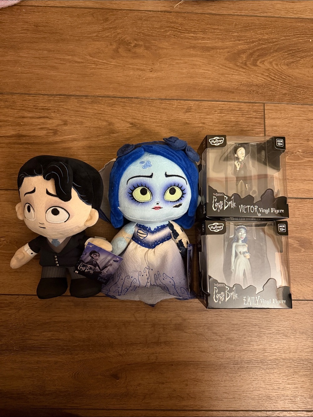 Tim Burton Corpse Bride Plush & Vinyl Figure Set - Emily & Victor